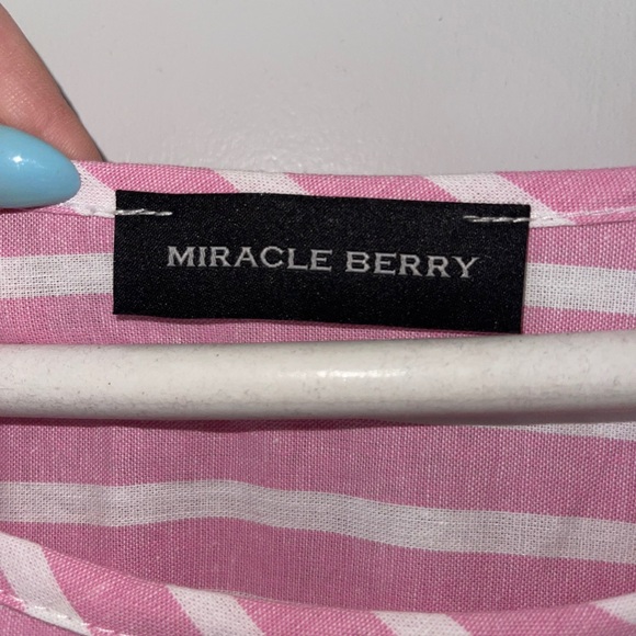 Miracle Berry Stripped Boutique Dress - Picture 2 of 2